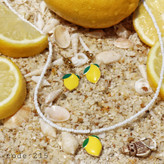 گردنبند تابستانی ترند لیمو سنگی کد ۲۱۵